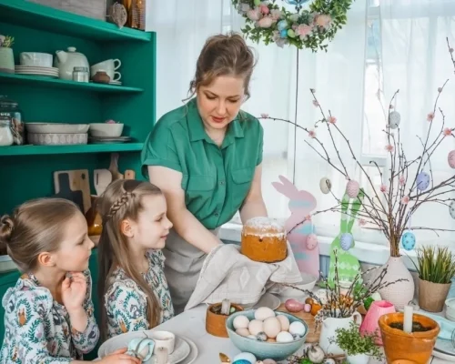 Готовимся к Пасхе. Печем куличи в микроволновке, с мятой и чаем матча